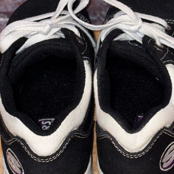 Skechers Black Canvas Chunk Platform low Y2K Vintage Sneakers Shoes Size 6 - Picture 8 of 12